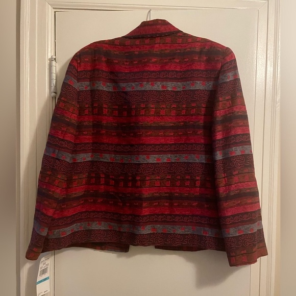 Alfred Dunner NWT Moulin Rouge Open Front Jacket Size 16 Petite - Picture 8 of 11